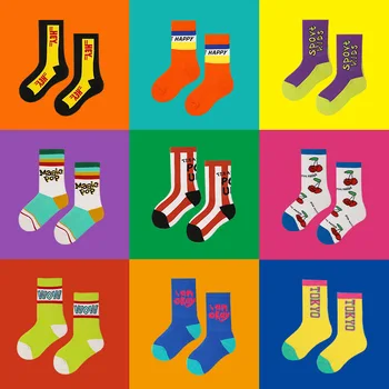 Детски чорапи с принтом За момичета и момчета, Детски чорапи за момичета, Къси чорапи за момичета и момчета, за малки деца, Тийнейджъри, на 10 години, Памук 4