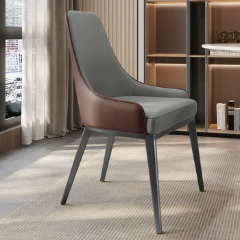 Дизайнерски Трапезни Столове За Дневна Луксозна Кухня Модерни Столове Спалня Кожени Столове Para El Hogar Централизирана Мебели LQQ25XP 1