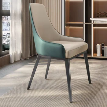Дизайнерски Трапезни Столове За Дневна Луксозна Кухня Модерни Столове Спалня Кожени Столове Para El Hogar Централизирана Мебели LQQ25XP 2