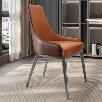 Дизайнерски Трапезни Столове За Дневна Луксозна Кухня Модерни Столове Спалня Кожени Столове Para El Hogar Централизирана Мебели LQQ25XP 5