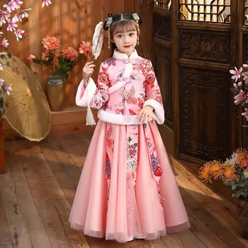 Династията Тан Хан Мин Древното Бебешка Рокля Ханьфу Китайската Коледна Облекло Традиционни Костюми За Народни Танци За Момичета