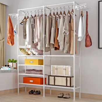 Домакински мултифункционална поставка за сушене на дрехи икономична окачване закачалка за дрехи подови закачалка за спални просто закачалка за дрехи 1