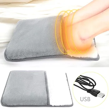 Електрическа топло за крака с топъл, фланелевая чанта за зареждане на вода сак за краката, USB-подключаемая топло 220 В