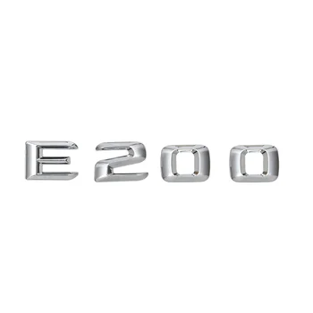 За E-Class 170 W110 W114 W115 W123 W124 W210 W211 W212 E200 Хромирани Етикети с Цифри и Букви Емблема на Задната част на капака на Багажника