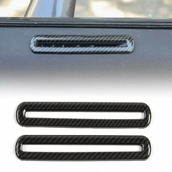 За Ford Mustang 2015 + Врати отдушник На изхода на Автомобилни Аксесоари Срещу надраскване Автомобилни Корнизи Покритие От въглеродни влакна с Високо качество ABS