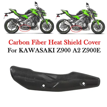 За KAWASAKI Z900 A2 Z900E 2017-2019 Мотоциклет Изпускателна Тръба От Въглеродни влакна Теплозащитная на Кутията Изолация Защита От Изгаряния на Ауспуха Протектор