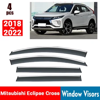 ЗА Mitsubishi Eclipse Cross 2018-2022 Прозорец Очила за Защита От Дъжд на Прозореца Дъждобран Дефлектор Тента Щит Вентилационна Защита 0