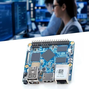 За Nanopi M1 Plus Allwinner H3 Четириядрен процесор Cortex-A7 1 GB оперативна памет DDR3 + 8 GB EMMC Gigabit LAN, Wifi, Bluetooth Такса развитие 5
