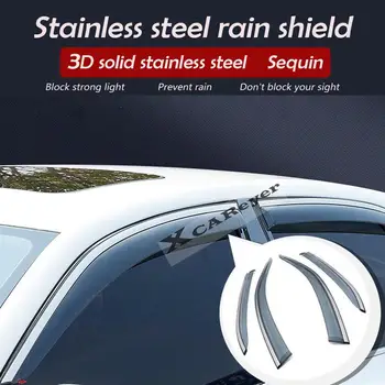 За NISSAN X-Trail XTrail T32/Rogue 2014 2015 2016-2018-2021 Автомобили Стикер Пластмасово стъкло Вятърна Козирка за Защита от дъжд/Слънце отдушник 3