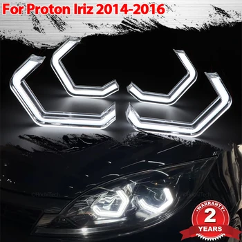 За Proton Iriz 2014 2015 2016 автоаксесоари M4 Култов Стил Crystal Led Angel Eye Kit Комплекти за Очите