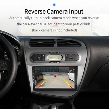 За Seat Leon 2005-2012 с Авторадио Carplay Android Капацитивен сензорен екран, GPS Навигация Bluetooth 3
