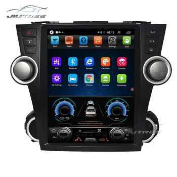 За Toyota Highlander 2007-2013 Tesla Стил Android Авто Радио Авто Мултимедиен Плейър GPS Навигация Авто Стерео Аудио
