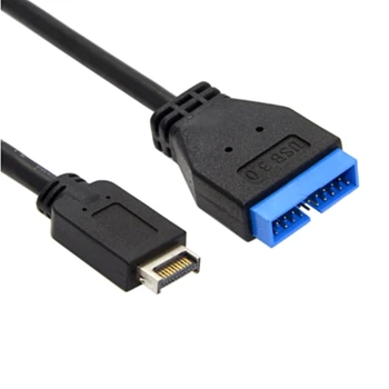 Здрав конектор на дънната платка на предната част на Type-E до 20 номера за контакт адаптер USB 3.1 Q81F 5