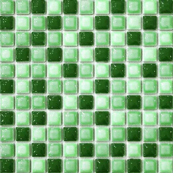 зелена изпъкнали керамична мозайка плочки кухненски стенни плочки, тапети за баня, душ кабина антре камина бордюрная плочки в стил кънтри