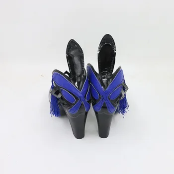 Играта Genshin Impact Keqing Обувки За Cosplay Нова Кожена Униформа Латерн Ритуално Облекло Ke Кинг Вечерна Рокля Игра Хелоуин Дамски Мъжки обувки 3