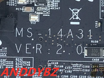 Използва се За MSI GS43VR MS-14A3 дънна Платка на лаптоп MS-14A31 Процесор I7 6700HQ GPU GTX1060M 100% Тестова работа 4