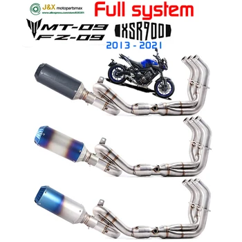 Изпускателната Система на Мотоциклета с Пълна Система за Емисии За Yamaha MT09 FZ09 2013-2021 MT09 SP 2017-2021 XSR900 2016-2021 Тръбата на Ауспуха