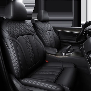 Индивидуални Автомобилни Аксесоари, Калъфи за седалките на 5 места на Пълен комплект от висококачествена естествена кожа Специално за Bmw 7 5 3 1 серия, X5 X3 X1