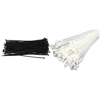 Кабелни превръзки Кабелни връзки / връзки с цип Цвят: бяло / черно Размер: 140 mm x 2,5 mm 150 бр. в търговията на дребно