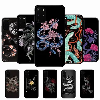 Калъф за мобилен телефон с цветен Модел на Змии за Samsung S10 21 20 9 8 plus lite S20 UlTRA 7edge