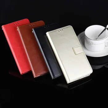 Кожен калъф за мобилен телефон OPPO Realme 3 3i 3pro/X-lite/Realme X/AX7 Pro/A9/K3, една чанта-портфейл с панти капак и поставка, ретро чанта за носене
