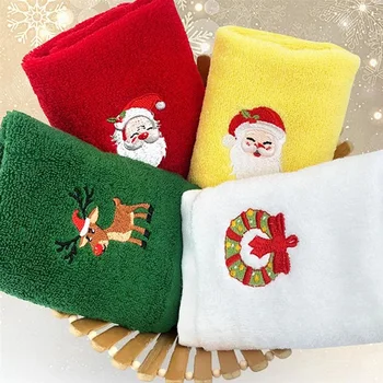 Коледна Кърпа За Измиване На Лицето Сладък Дядо Коледа Лосове Кърпа За Лице Плат За Мъжки Домашни Баня Женски Кърпи Коледен Подарък 1