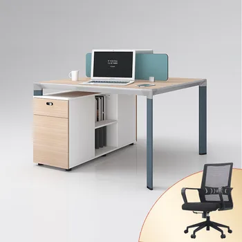 Комбинация от бюрото и стола за офис на персонала