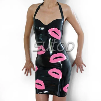 Костюм от латекс, каучук, модерно сексуално латексово рокля клуб носенето Чрез DHL