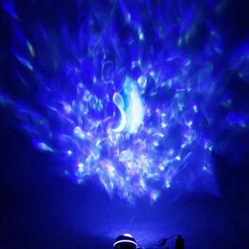 Лека Нощ Galaxy Проектор Звезда С Дистанционно Управление С Гласово 360 ° С Регулируема Светлина Цветен Динамичен Тавана Лампа Nebula 4