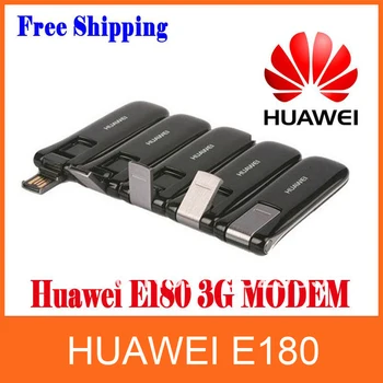 Лот от 10 бр. Безплатна доставка Оригинален нов отключени модем Huawei E180 PK E182e/E1820 HSUPA/HSDPA модем 7,2/5,76 Mbps 3G 0
