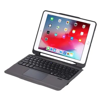 Магнитен Калъф за таблет с клавиатура За iPad 8th 7th поколение Air 4 3 2 5th / 6th Gen Pro 11 2022 10,9 Калъф с притежател на Молив 0