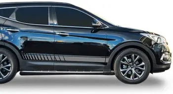 Мехурчета Дизайн на Стикер Стикер Vinyl Внедорожная Състезателна Ивица е Съвместима с Hyundai Santa Fe 20122018 0