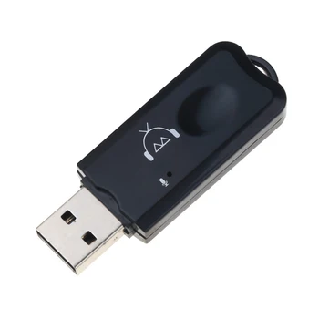 Мини Bluetooth USB-Съвместим Стерео Музикален Безжичен Приемник Аудиоадаптер Dongle Комплект С Микрофон За слушалки За Телефон на Автомобила 1