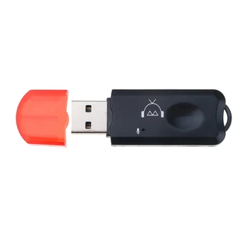 Мини Bluetooth USB-Съвместим Стерео Музикален Безжичен Приемник Аудиоадаптер Dongle Комплект С Микрофон За слушалки За Телефон на Автомобила 3