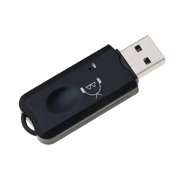 Мини Bluetooth USB-Съвместим Стерео Музикален Безжичен Приемник Аудиоадаптер Dongle Комплект С Микрофон За слушалки За Телефон на Автомобила 5