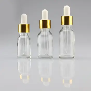 Миниая бутилка козметична течност реагент прозрачно стъкло 5мл-100ml празна жидкостная празна