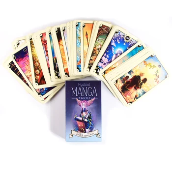 Мистичен Манга Тестето Таро Оракул Загадъчна и Предсказания Комикси Игра на Карти Таро Настолна Игра е на Английски Игра на Карти С Ръководството Във формат Pdf