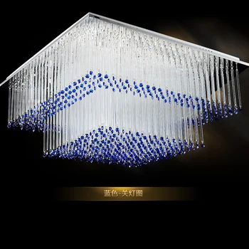 Модерни Кристални Полилеи Тавана лампа светва Лампа LED Вътрешен Тавана Повърхността на Тавана Лампа За вътрешно осветление 3
