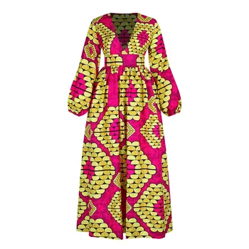 Модни Африкански Рокли За Жени, Традиционната Рокля Макси, Благородна Вечерна Нигерийская Облекло, Хавлия, Восък