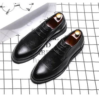 Мъжки обувки 2022 Ежедневни Кожени Мъжки Обувки Благородна Бизнес Мъжки Обувки Модерен Вечерни Рокли 1