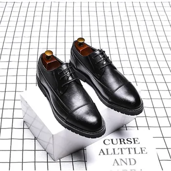 Мъжки обувки 2022 Ежедневни Кожени Мъжки Обувки Благородна Бизнес Мъжки Обувки Модерен Вечерни Рокли 3