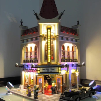 Набор От Led Лампи За Lego 10232 Строителни Блокове Град, Улица Създател На Двореца На Кино Играчка Съвместим 15006 Тухли Град Улично Осветление