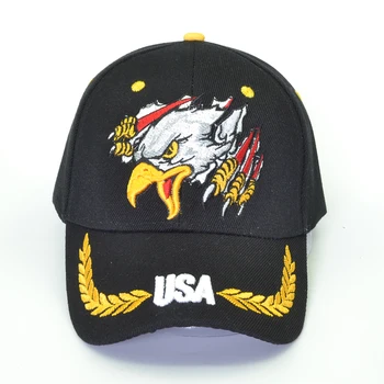 Наименование на Орел бейзболна шапка на американски флаг бродерия хип-хоп възстановяване на предишното положение татко шапка кости мъжки летни ежедневните писма на армията на САЩ в тактически шапки
