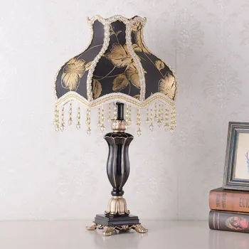 Настолна лампа нощна лампа креативна спалня принцеса сватбената стая нощно шкафче романтична украса затемняемая плат Европейски стил маса