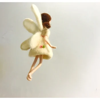 Не е Завършен Страхотна Ангел Fly Spirit Момиче Вълнена Игла Войлочный Комплект Ръчно изработени За Начинаещи, Определени За Облекчаване на Стреса 2021 направи си САМ Играчка Кукла на плавателни съдове 3