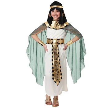 Нов Хелоуин Дете Хлапето е Дете на Египетския Фараон Cosplay Принцесата на Египет Рокля Клеопатра Костюм За Момичета Образование представа 0