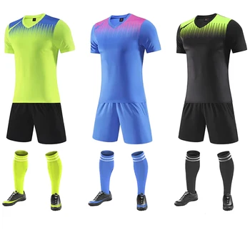 Нова Възрастен Детски Футболен Трикотаж Униформи-Мъжки Футболен Спортно Облекло Детска Спортна Риза С Къс Ръкав Спортни Комплекти За Бягане