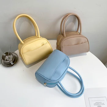 Нова мини чанта с изображение личи, модерна чанта за всички ръце, чанта за възглавници, малка квадратна чанта във формата на кутия
