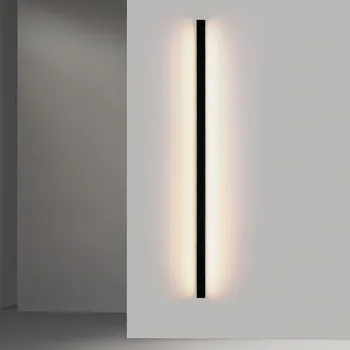 Нова удебелена алуминиева лента, с монтиран на стената лампа, нощна лампа спалня ивица проста линия на личността телевизор, разтегателен фон, с монтиран на стената лампа 5