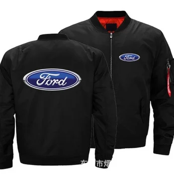 Новата Есенно-Зимна Лятна Яке Ford Logo Палто Мъжки Дамски Топли Ежедневни Бейзболна Яке С Цип 2